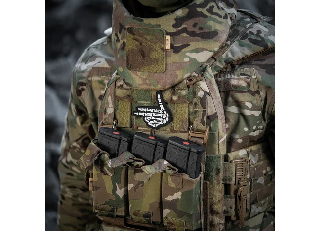 Нашивка M-Tac Skeleton shooter (вишивка) Black Фото 3